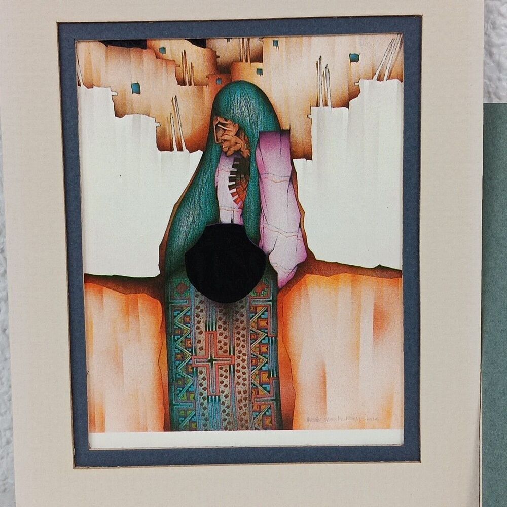 Amado Pena San Ildefonso Art Print Card Galleria Capistrano 1987 Salesmans Card